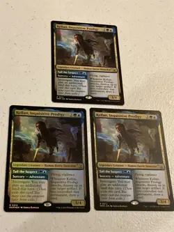3 x mtg Kellan Inquisitive Prodigy, 1 foil, Murders at Karlov Manor, unplayed - Image 1