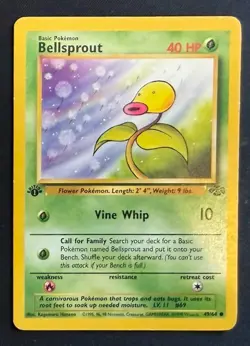 Bellsprout 49/64 Jungle 1st Edition Vintage Pokemon - Image 1