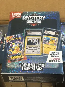 Pokemon Limited Edition Mystery Gems 1 CGC Graded Card & Booster Pack 2025 - Image 1