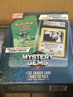 Pokemon Limited Edition Mystery Gems 1 CGC Graded Card & Booster Pack 2025 - Image 2