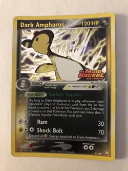 Pokemon TCG - Dark Ampharos 2/109 EX Team Rocket Returns - Stamped Reverse Holo - Image 1