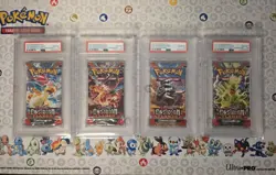 Pokemon Obsidian Flames Booster Pack Set PSA 10 Sequential - Image 1