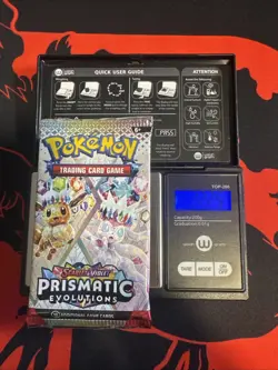 22.25g HEAVY - Pokemon TCG Prismatic Evolution Booster Pack! Possible GOD U - Image 1