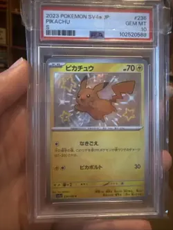 2023 Pokemon JAPANESE SV4A Shiny Pikachu 236/190 S SHINY TREASURES EX - Image 1