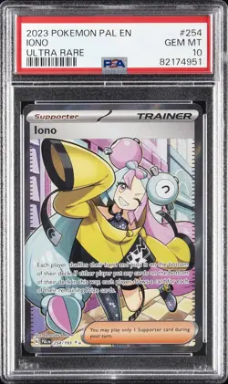 2023 POKEMON PAL EN-PALDEA EVOLVED ULTRA RARE #254 IONO PSA 10 - Image 1