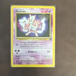 Pokemon TCG Mewtwo Promo Kids WB Presents 3/Promo 1999 Regular Card - Image 1