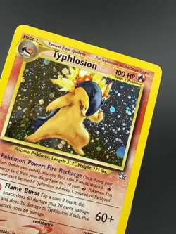 Pokemon Neo Genesis TCG Unlimited Holo Rare Typhlosion Card 17/111 - Image 3