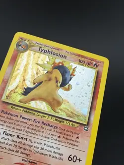 Pokemon Neo Genesis TCG Unlimited Holo Rare Typhlosion Card 17/111 - Image 4