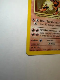 Pokemon TCG Blaine's Arcanine Gym Challenge 1/132 Holo Rare 2000 90 HP - Image 2