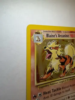 Pokemon TCG Blaine's Arcanine Gym Challenge 1/132 Holo Rare 2000 90 HP - Image 5