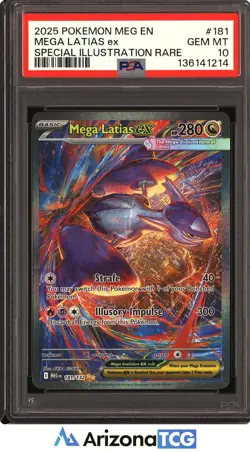 Pokemon 2025 Mega Latias ex 181/132 SIR Mega Evolution English GEM MINT PSA 10 - Image 1