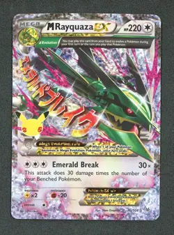 2021 Pokemon Celebrations Classic Collection 76/108 M Rayquaza EX Roaring Skies - Image 1