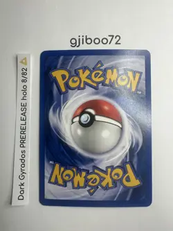 Pokemon Dark Gyarados 8/82 WotC Team Rocket Prerelease Holo Rare Promo NM - Image 4