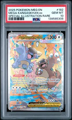 2025 POKEMON MEGA EVOLUTION SPECIAL ILLUSTRATION RARE MEGA KANGASKHAN EX PSA 10 - Image 1