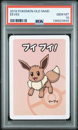 2019 POKEMON OLD MAID EEVEE PSA 10 - Image 1