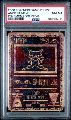 2000 POKEMON GAME MOVIE POKEMON 2000 MOVIE ANCIENT MEW PSA 8 - Image 1