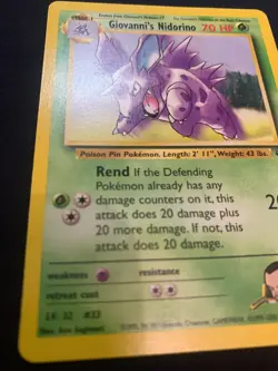GIOVANNI'S NIDORINO - 45/132 - GYM CHALLENGE - POKEMON CARD - LP - Image 2