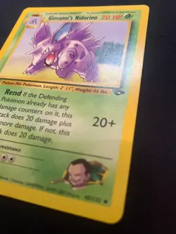 GIOVANNI'S NIDORINO - 45/132 - GYM CHALLENGE - POKEMON CARD - LP - Image 3
