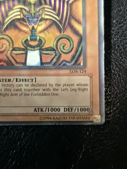 Exodia The Forbidden One LOB-124 (Original) HP - Image 5