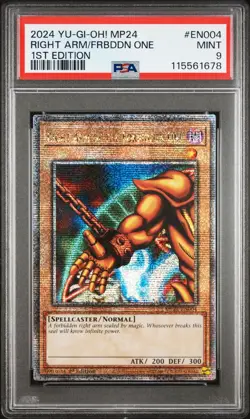 2024 Yu-Gi-Oh Right Arm of the Forbidden One MP24-EN004 QCSR PSA 9 (Aug 25) - Image 1