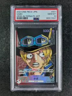 2023 One Piece SABO #OP05-001 Awakening Of The New Era Alt Art JPN PSA 10 (B) - Image 1