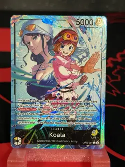 One Piece TCG Koala OP12-081 Leader Full Art Holo 5000 Power NM - Image 1