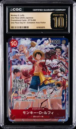 2024 ONE PIECE JAPANESE ONE PIECE DAY '24 PROMO MONKEY D. LUFFY CGC 10 PRISTINE - Image 1