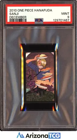 One Piece 2010 Sanji December One Piece Hanafuda PSA 9 - Image 1