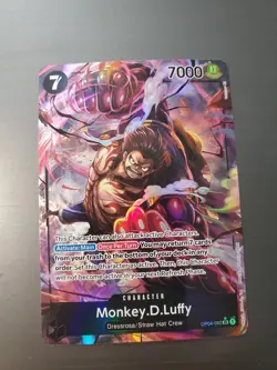 One Piece Kingdoms of Intrigue Monkey D Luffy OP04-090 Alternate Art English NM - Image 1