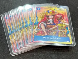 (9) Monkey D. Luffy Alt Art P-043 2nd Anniversary Promo One Piece TCG Lot NM-MT - Image 1