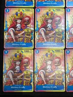 (9) Monkey D. Luffy Alt Art P-043 2nd Anniversary Promo One Piece TCG Lot NM-MT - Image 3