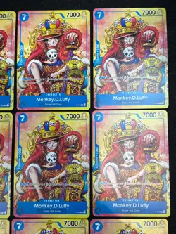 (9) Monkey D. Luffy Alt Art P-043 2nd Anniversary Promo One Piece TCG Lot NM-MT - Image 5
