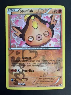 Stunfisk RC12/RC25 Legendary Treasures Radiant Collection Pokemon Card 2013 HP - Image 1