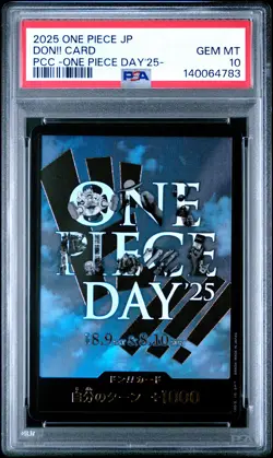 2025 ONE PIECE JPN PREMIUM CARD COLL -ONE PIECE DAY'25- DON!! CARD PSA 10 - Image 1