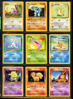 1999 Pokemon BASE SET Cards Lot SHADOWLESS HOLO Ninetales RARE 1st Edition WotC - Image 4