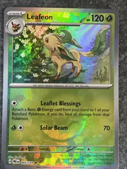 Leafeon (Master Ball Pattern) 005/131 Sv: Prismatic Evolutions Holo Pokemon Card - Image 4