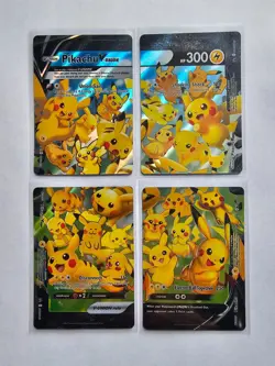 Pikachu V-Union [Set of 4] - 141 Sword & Shield Promo Cards (SWSH) Holo - Image 1