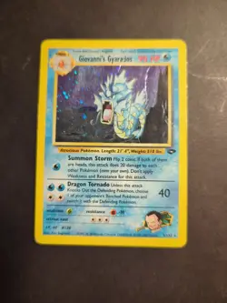 Pokemon Giovanni's Gyarados Gym Challenge Holo Card 5/132 Damaged Creases HP - Image 1