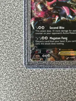 2014 POKEMON KROOKODILE EX HP 180 BLACK STARS XY 25 FULL HOLO PROMO FOIL CARD - Image 2