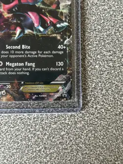 2014 POKEMON KROOKODILE EX HP 180 BLACK STARS XY 25 FULL HOLO PROMO FOIL CARD - Image 3