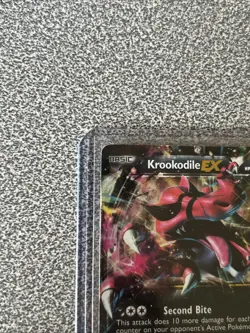 2014 POKEMON KROOKODILE EX HP 180 BLACK STARS XY 25 FULL HOLO PROMO FOIL CARD - Image 5
