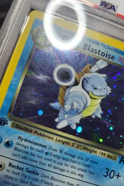 PSA 8 1st Edition Dark Blastoise 3/82 Team Rocket Holo Pokemon Card - Image 3