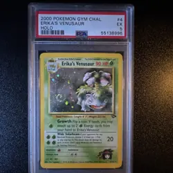 Pokemon Erika's Venusaur 4/132 Gym Challenge Holo 2000 PSA 5 English Card - Image 1