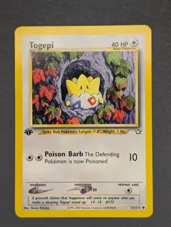 Lot Of 6 Vintage Pokemon Cards - Neo Genesis 1st Ed Non Holo - Image 1
