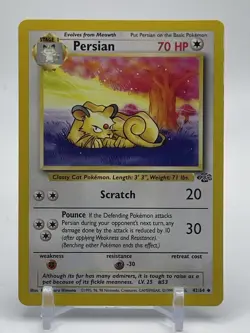 Persian - 42/64 - Jungle Set - Unlimited - Uncommon Pokemon Card - Near Mint D2 - Image 1