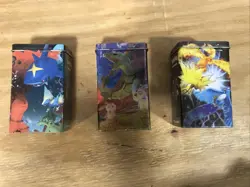 Vintage Pokemon Trading Card Game Tins 2004 Empty Tins Lot Of 3 - Image 1