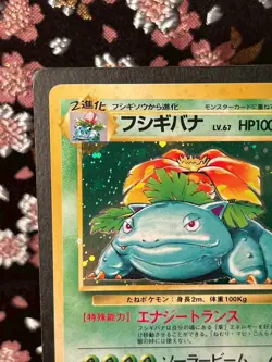 Venusaur 003 Base Set Old Back Holo Rare Japanese Pokemon Card [EX+] - Image 3