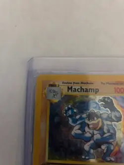1999 Pokemon TCG Machamp Holo Unlimited Rare 1st Edition Card 8/102 Base Set LP - Image 2
