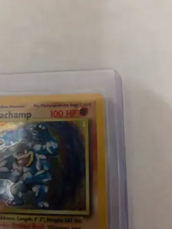 1999 Pokemon TCG Machamp Holo Unlimited Rare 1st Edition Card 8/102 Base Set LP - Image 3