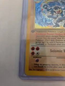 1999 Pokemon TCG Machamp Holo Unlimited Rare 1st Edition Card 8/102 Base Set LP - Image 4
